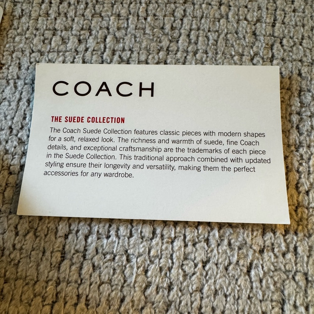 Coach Suede Soho Flap Shoulder Bag - Picture 13 of 16